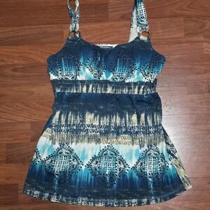 Vintage Y2K Self Esteem Crepe Babydoll Cami Tank Top Women's XL  Fairy Grunge